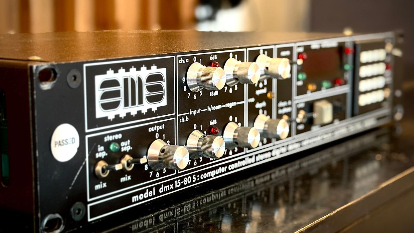 AMS Model DMX 15-80 S Computer Controlled Stereo Digital Delay 1970s - Black