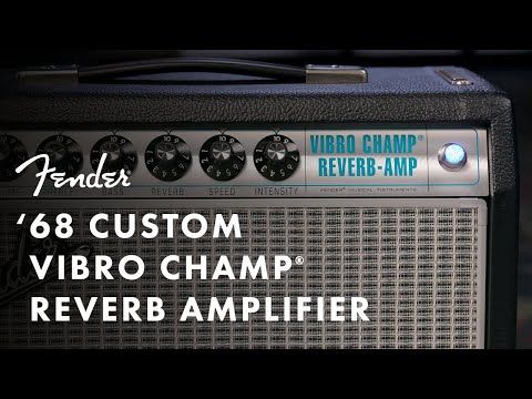 Fender '68 Custom Pro Vibro Champ Reverb 5-Watt 1x10" Guitar Combo 2021 - Present Black