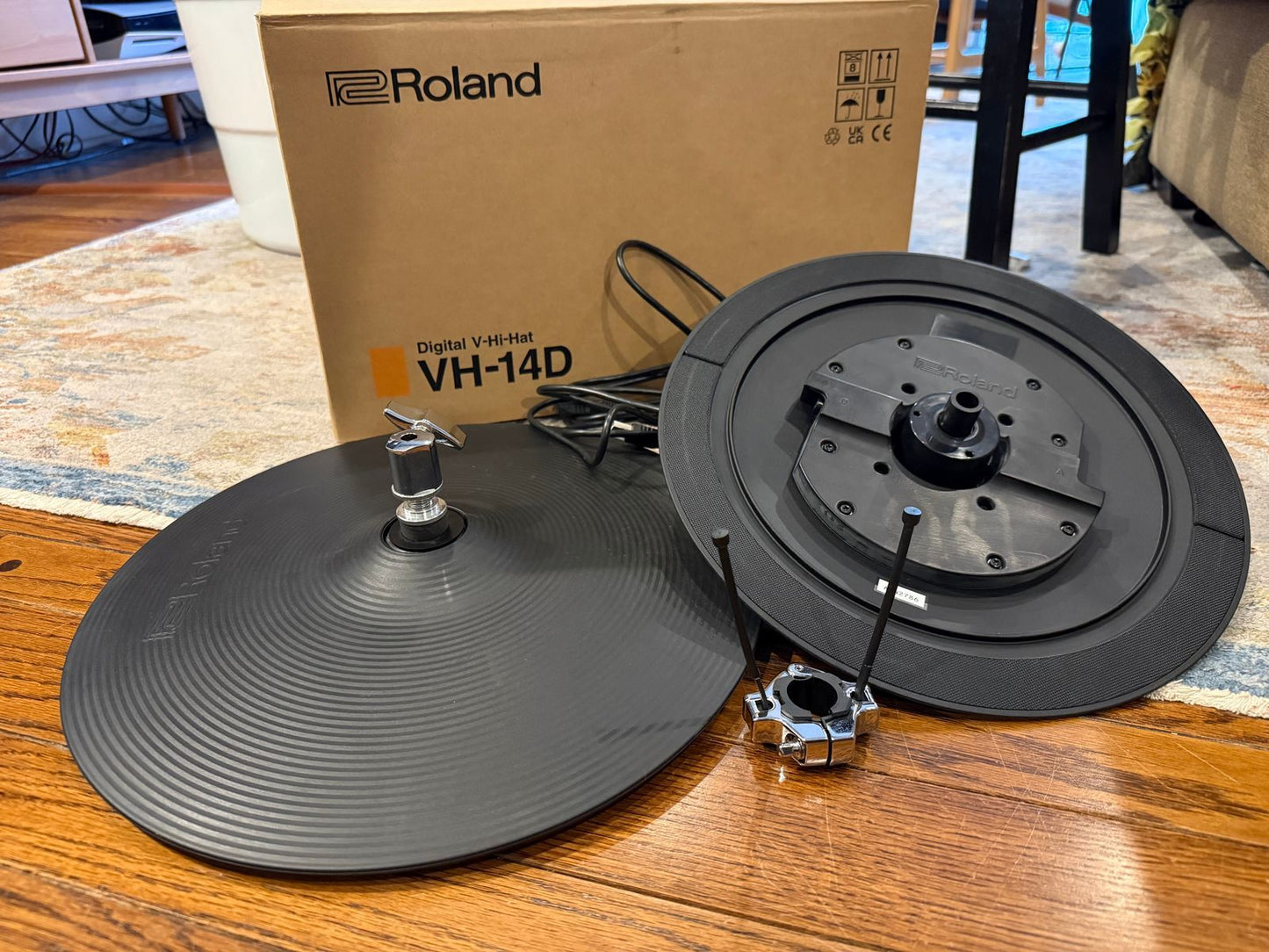Roland VH-14D V-Hi-Hat 14" Cymbal Pads (Pair) 2021 - Black