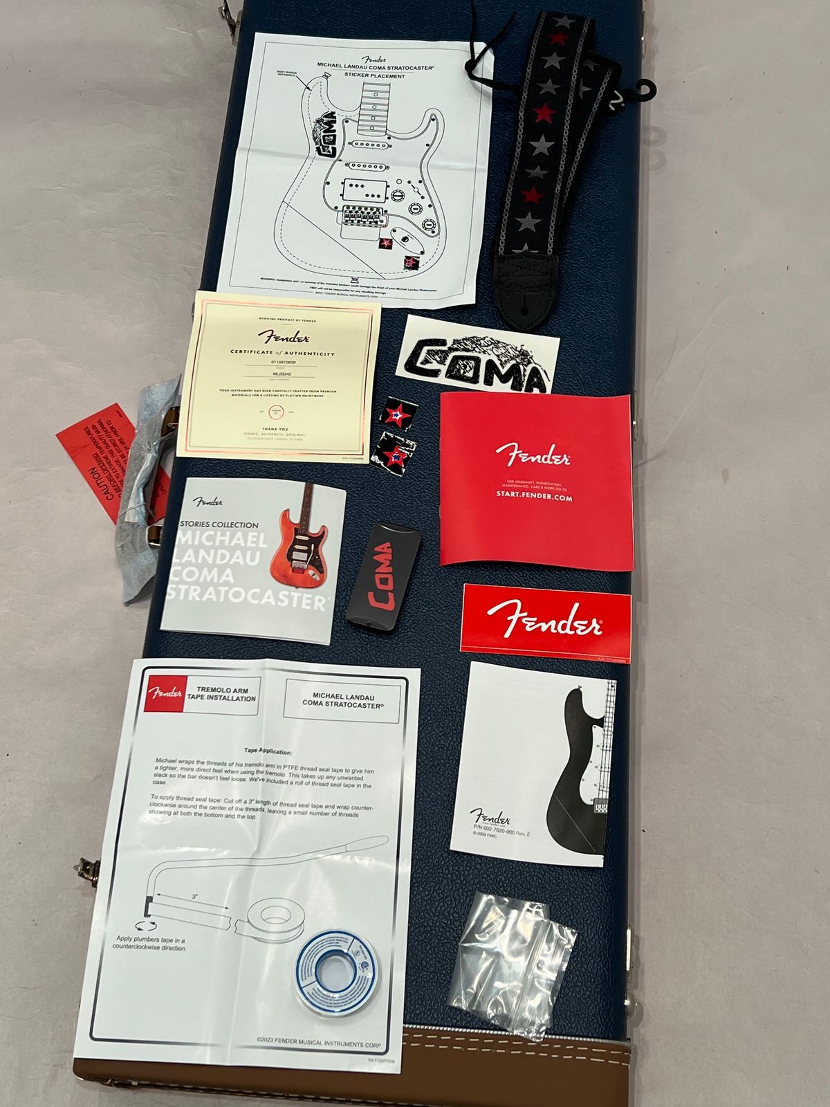 Fender Stories Collection Michael Landau Signature "Coma" Stratocaster Serial # 342 2023 Coma Red Mint Condition made in the USA