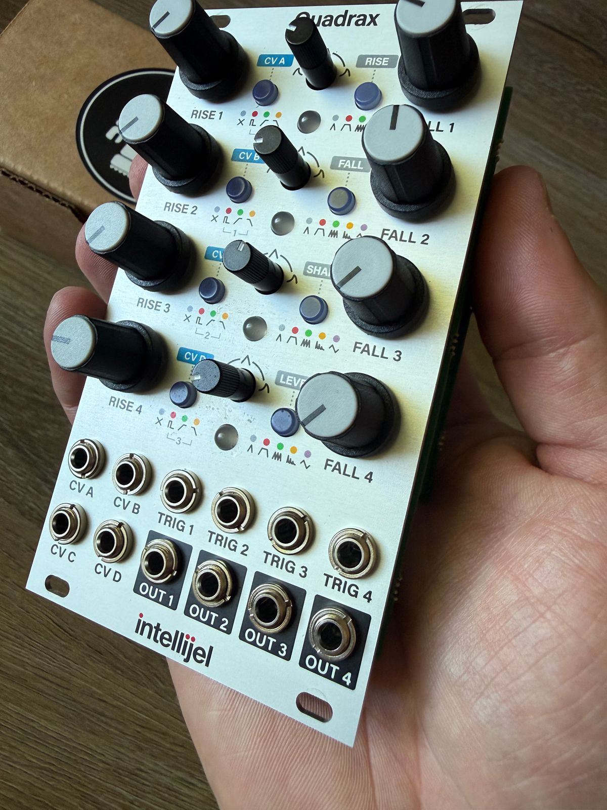 Intellijel Quadrax Quad Function Generator Eurorack Synth Module 2020 - Present - White