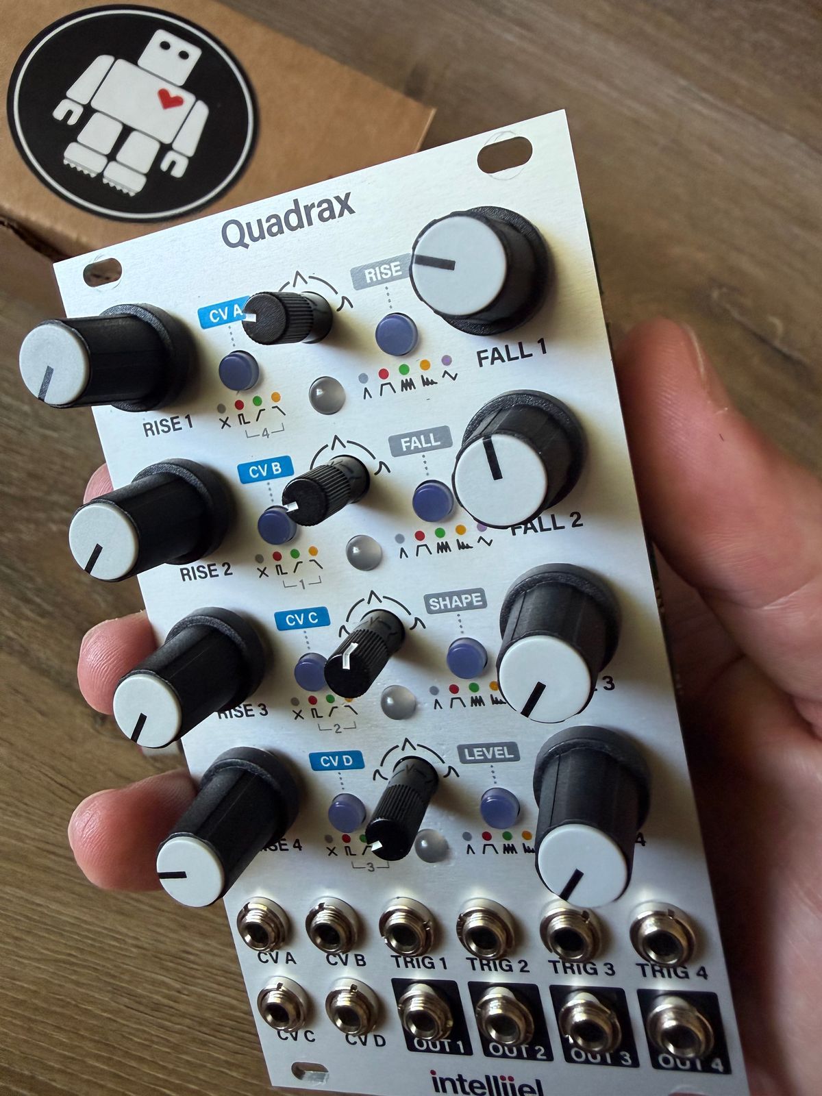Intellijel Quadrax Quad Function Generator Eurorack Synth Module 2020 - Present - White