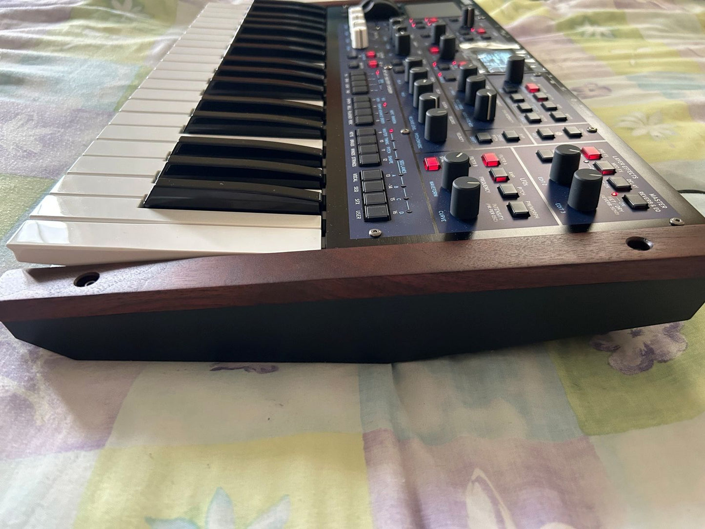 Korg Multi/Poly 37-Key Analog Modeling Synthesizer 2024 - Present - Black & Blue with Wood Sides