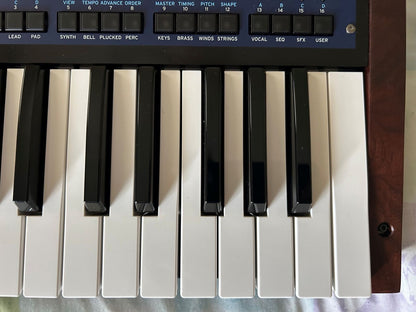 Korg Multi/Poly 37-Key Analog Modeling Synthesizer 2024 - Present - Black & Blue with Wood Sides