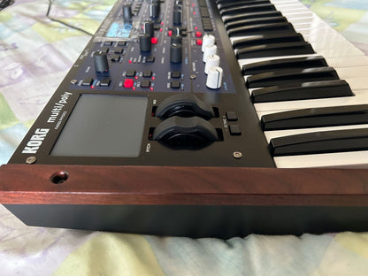 Korg Multi/Poly 37-Key Analog Modeling Synthesizer 2024 - Present - Black & Blue with Wood Sides