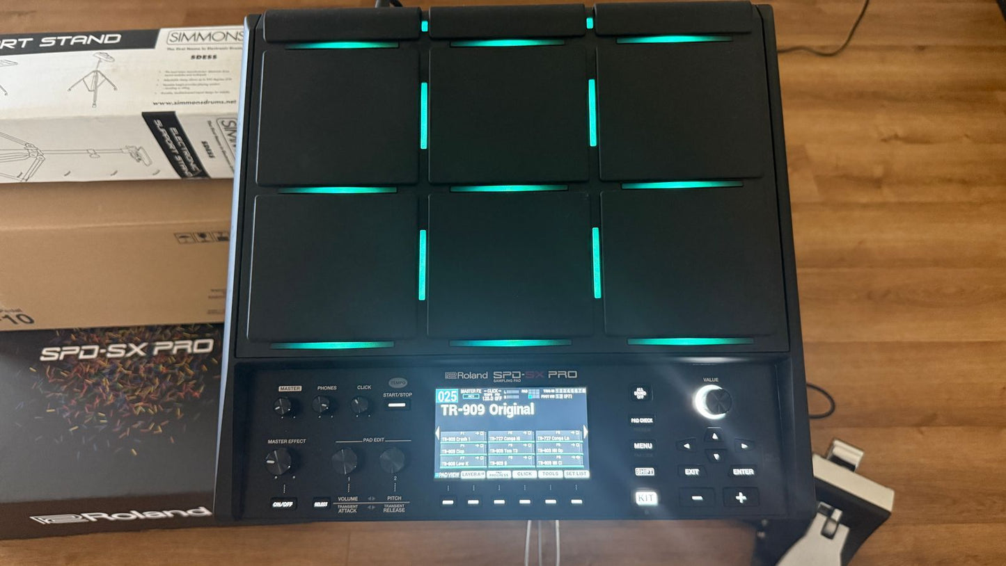 Roland SPD-SX Pro 9-Zone Digital Percussion Sampling Pad 2022 - Present - Black