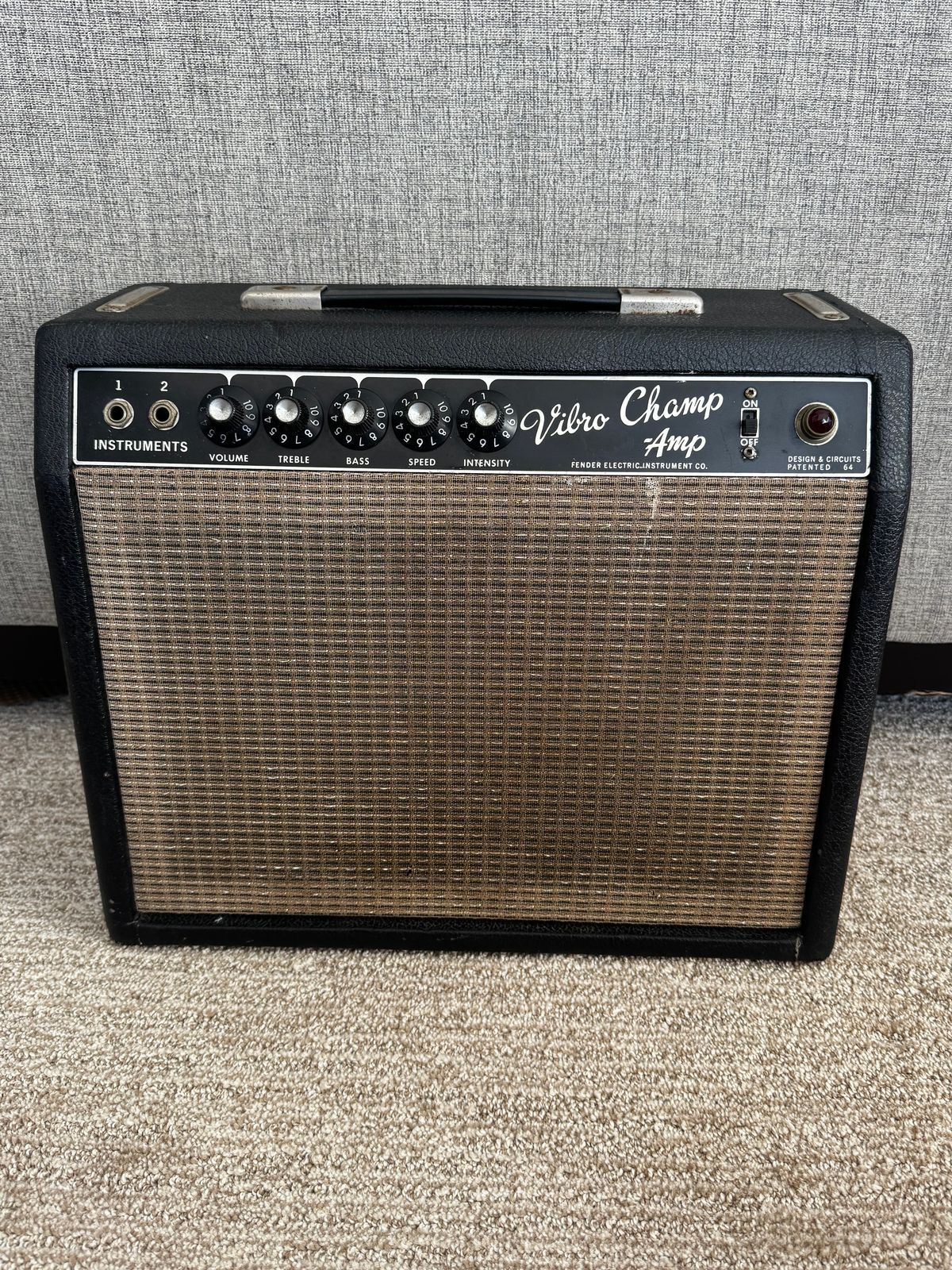 1964 Fender Vibro Champ Blackface Pre CBS