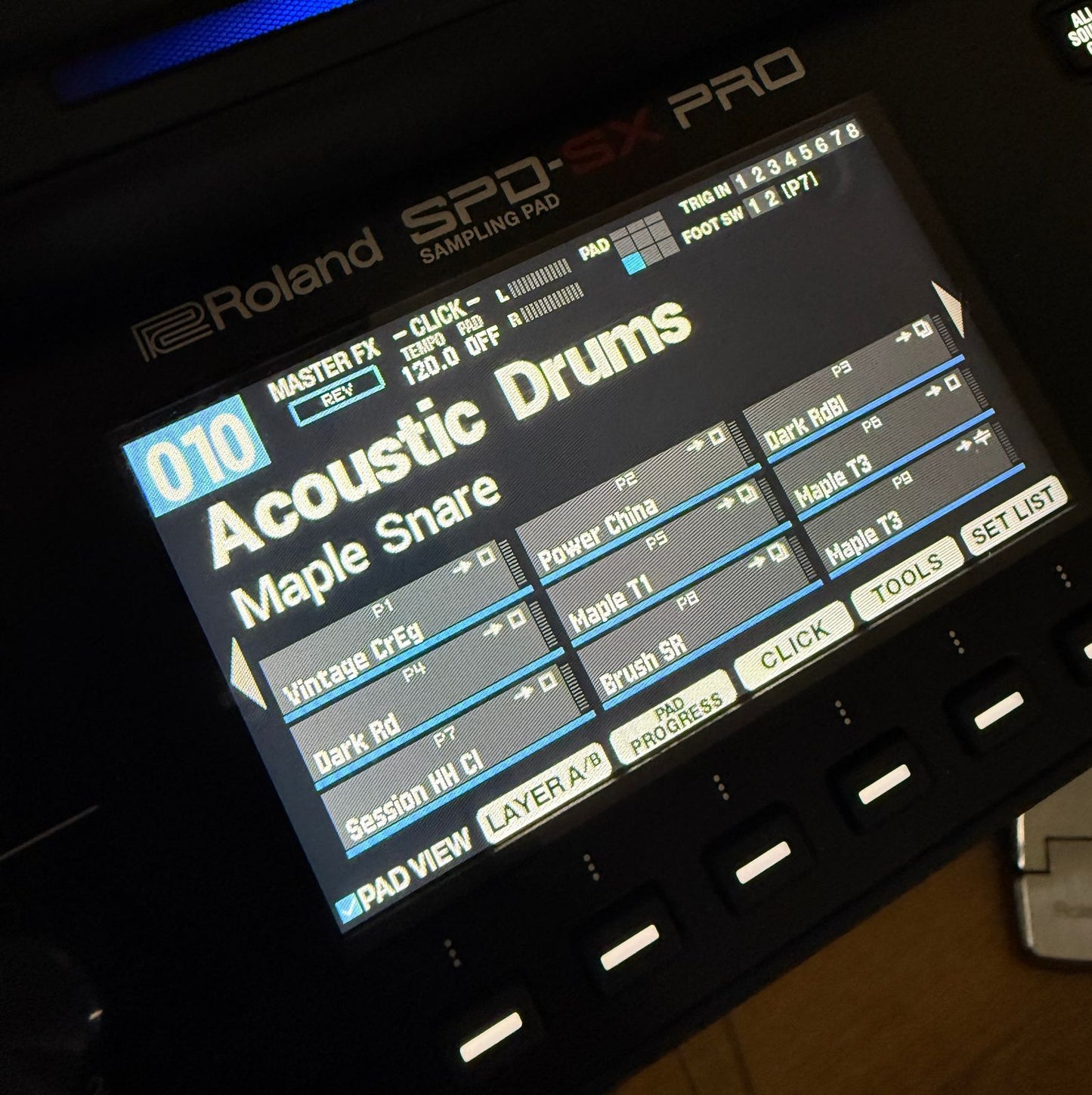 Roland SPD-SX Pro 9-Zone Digital Percussion Sampling Pad 2022 - Present - Black