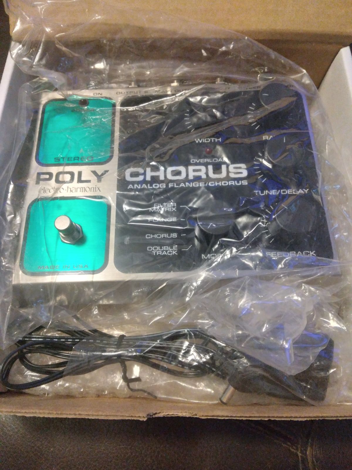 Electro-Harmonix Stereo Poly Chorus Reissue 1999 - 2010 - Black / Silver / Green