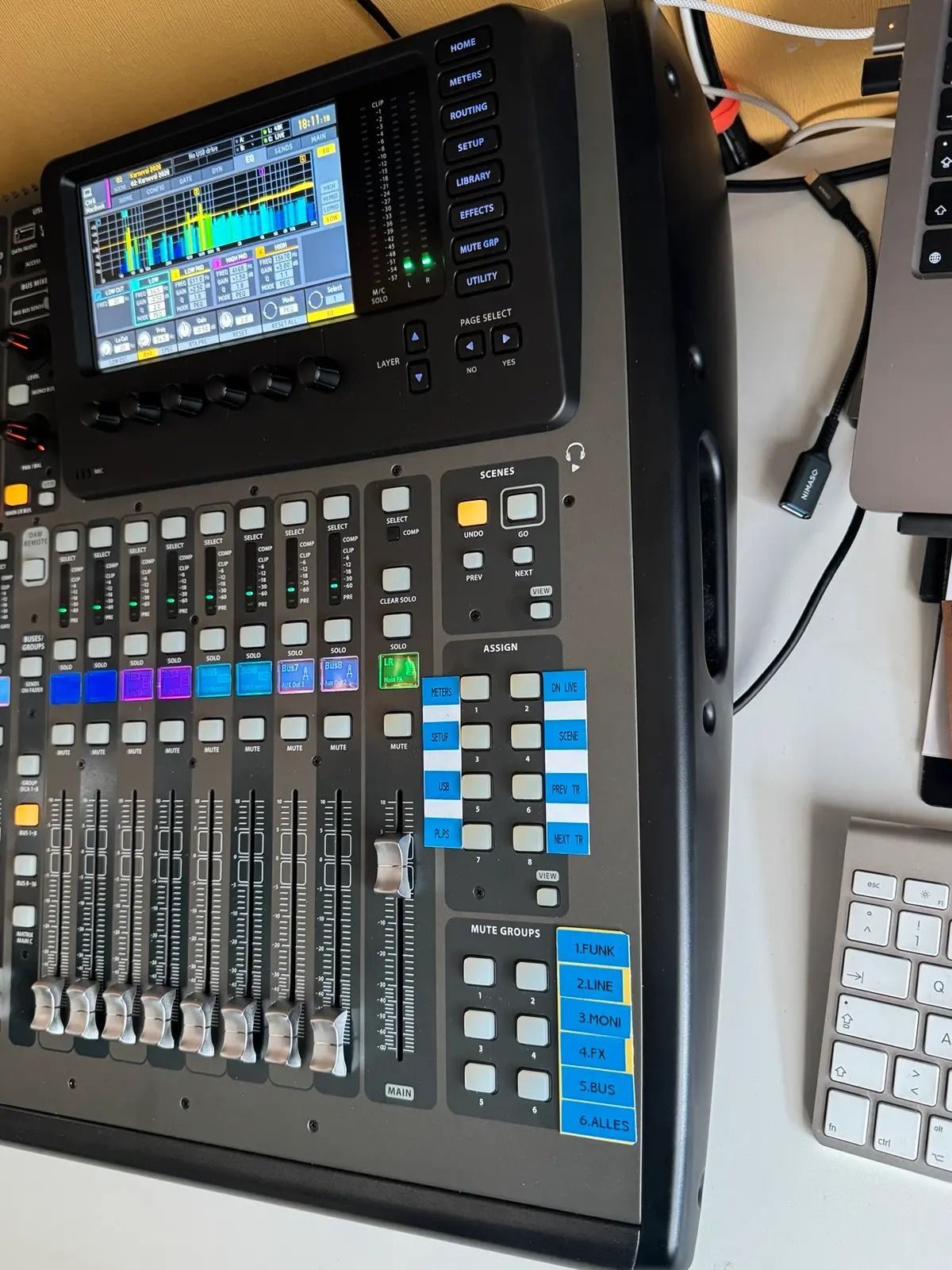 Behringer X32 Compact with installed X-Live card