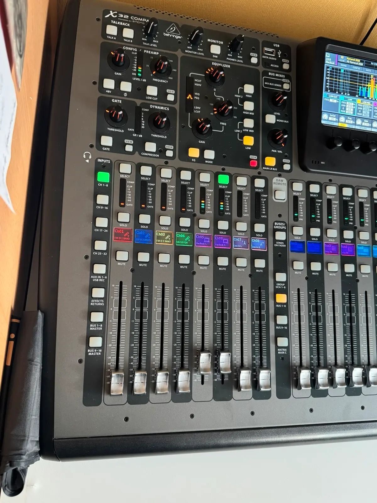 Behringer X32 Compact with installed X-Live card