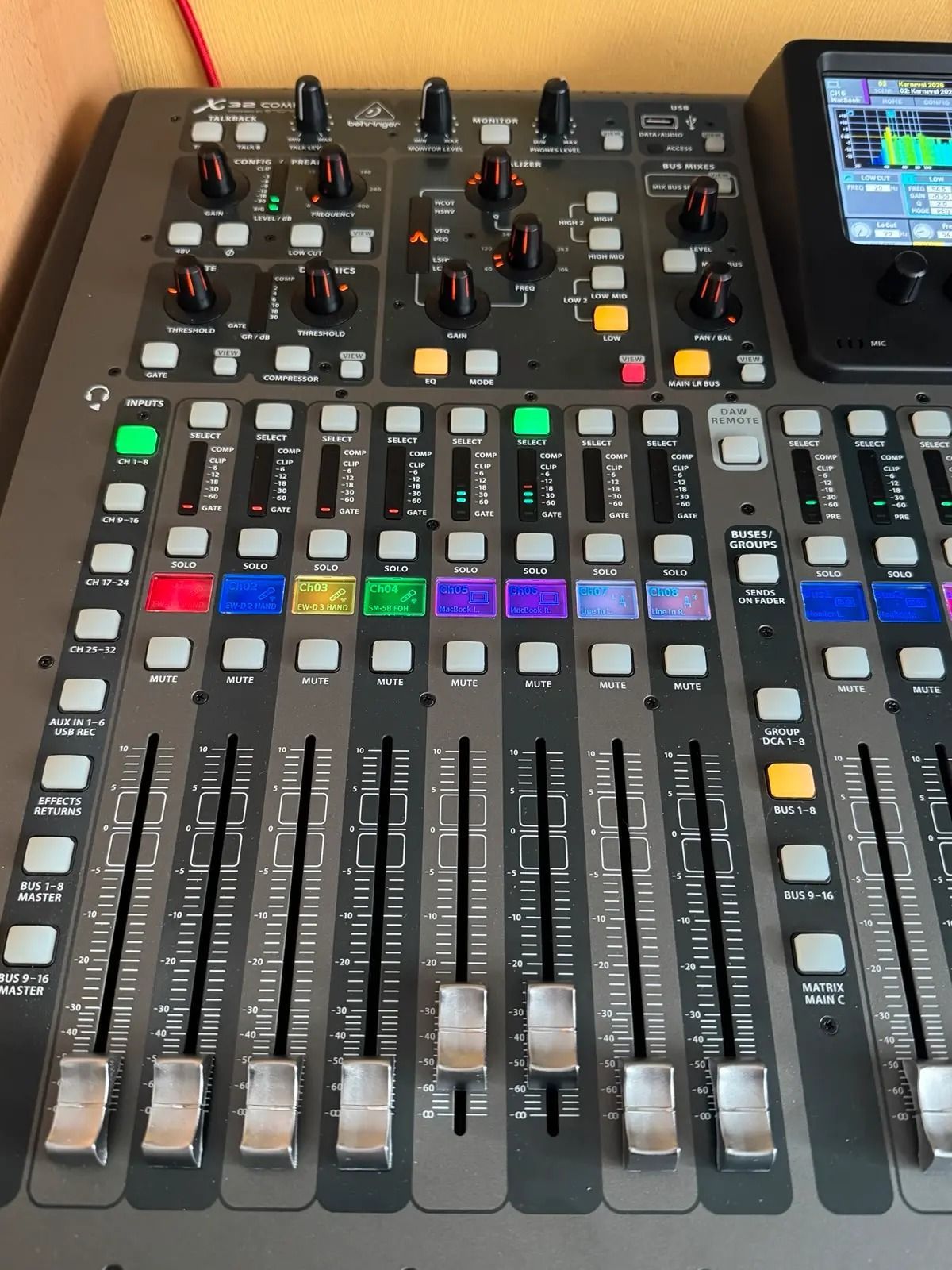 Behringer X32 Compact with installed X-Live card