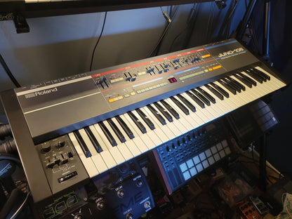 Roland Juno-106 61-Key Programmable Polyphonic Synthesizer 1984 - 1985 - Black