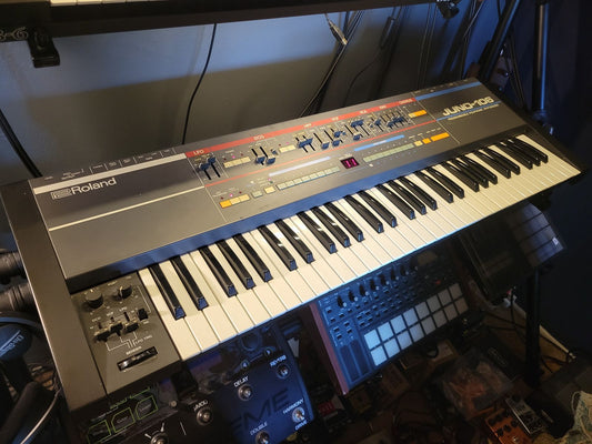 Roland Juno-106 61-Key Programmable Polyphonic Synthesizer 1984 - 1985 - Black