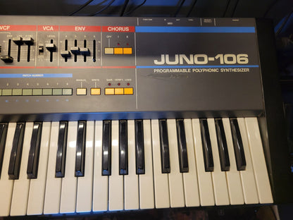 Roland Juno-106 61-Key Programmable Polyphonic Synthesizer 1984 - 1985 - Black