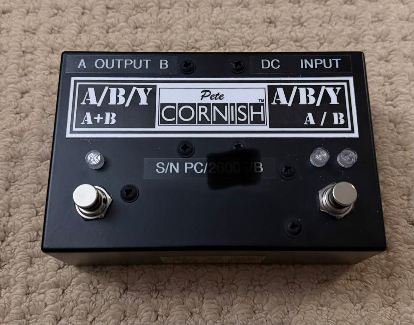 Pete Cornish Battery-Free A/B/Y Box with Line Driver 2026 - Black
