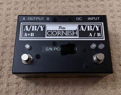 Pete Cornish Battery-Free A/B/Y Box with Line Driver 2026 - Black