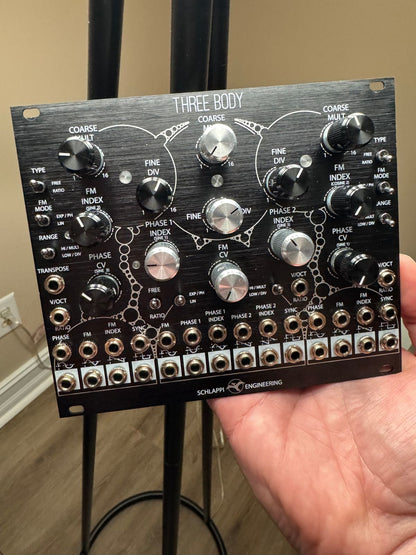 Schlappi Engineering Three Body Eurorack Triple Oscillator Black