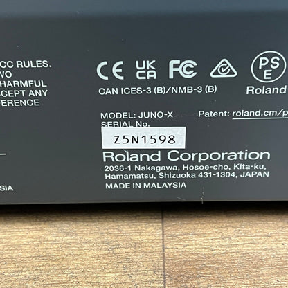 Roland JUNO X Synth; Serial No: Z5N1598 | Second Hand