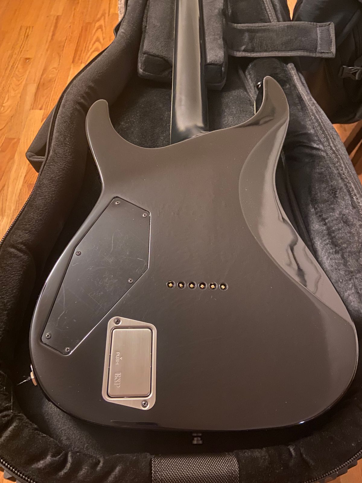 ESP E-II M-I THRU NT QM See Thru Black Sunburst [Made in Japan!!]