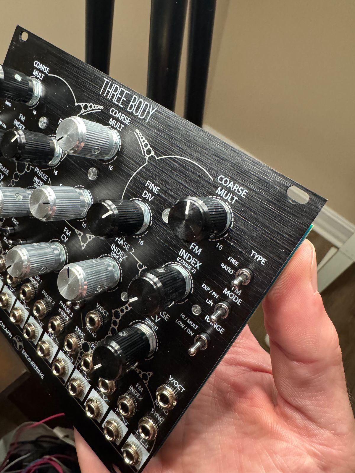 Schlappi Engineering Three Body Eurorack Triple Oscillator Black
