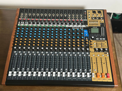 TASCAM Model 24 Multitrack Recorder / Mixer / USB Interface 2018 - Present - Black with Wood Cheeks