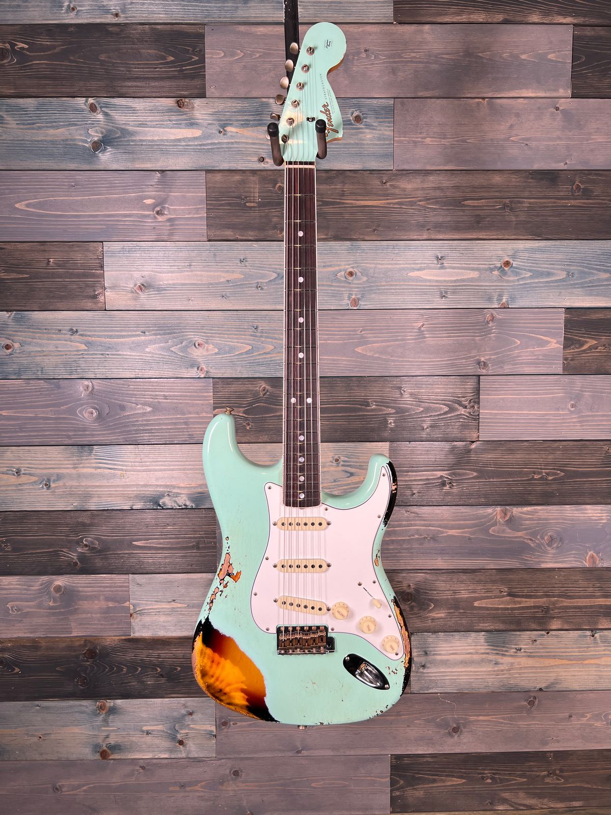 Fender Custom Shop Ltd 67 Strat Heavy Relic - Aged Surf Green over 3TS