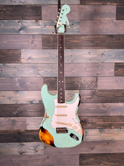 Fender Custom Shop Ltd 67 Strat Heavy Relic - Aged Surf Green over 3TS