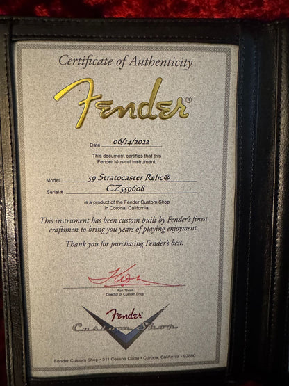 Fender Custom Shop '59 Reissue Stratocaster Relic