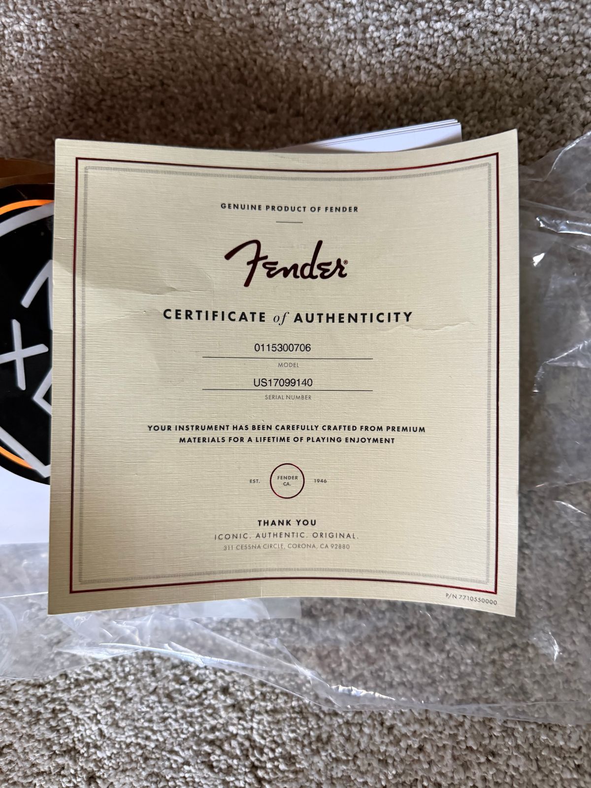 Fender Jim Root Artist Series Signature Jazzmaster 2014 - Present - Flat Black