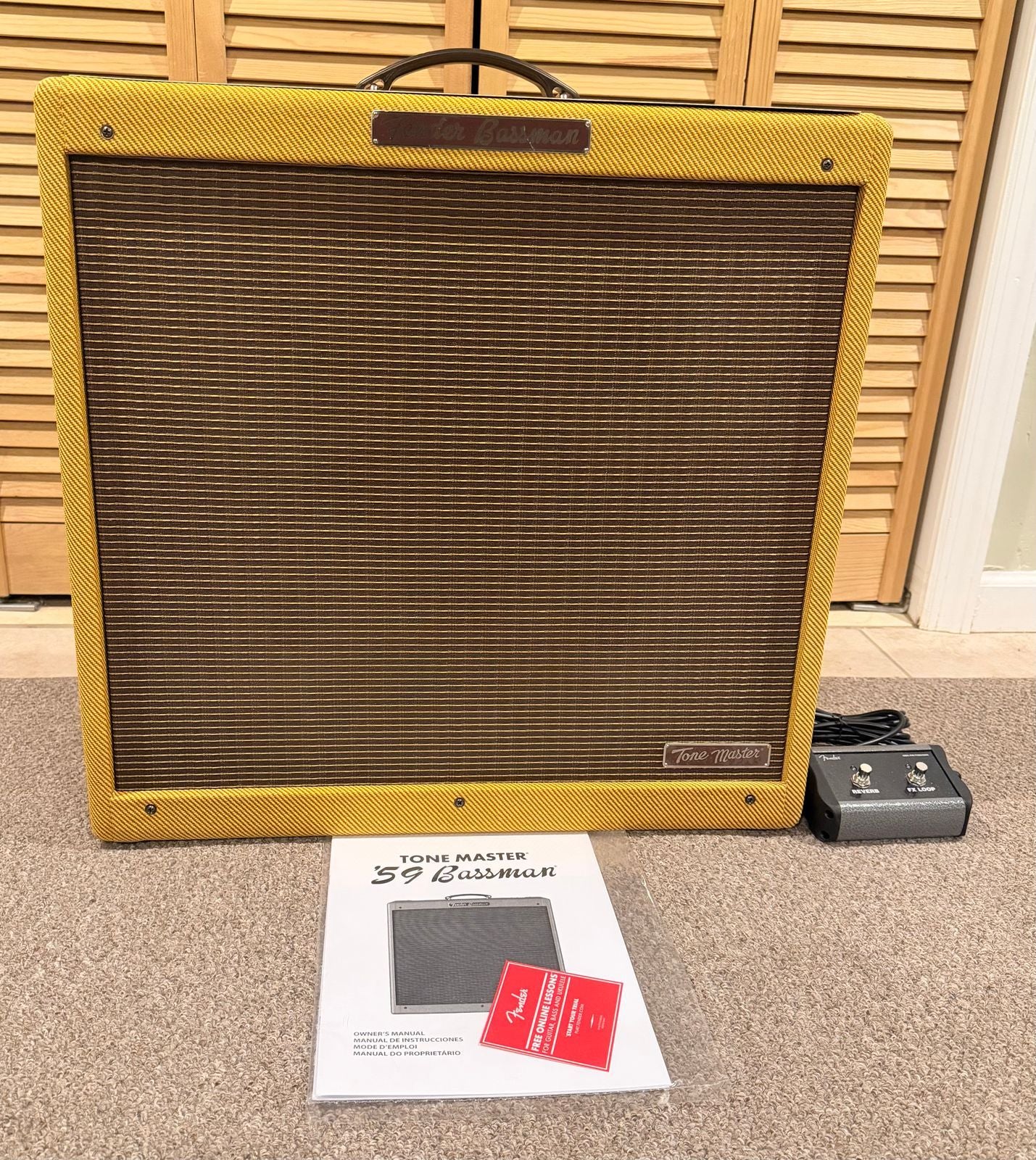 Fender Tone Master '59 Bassman 2-Channel 200-Watt 4x10" Guitar Combo 2024 - Present - Lacquered Tweed