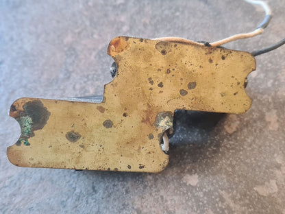 Vintage 1962 unmolested Fender Precision pickup black bobbins & cloth wired with base plate