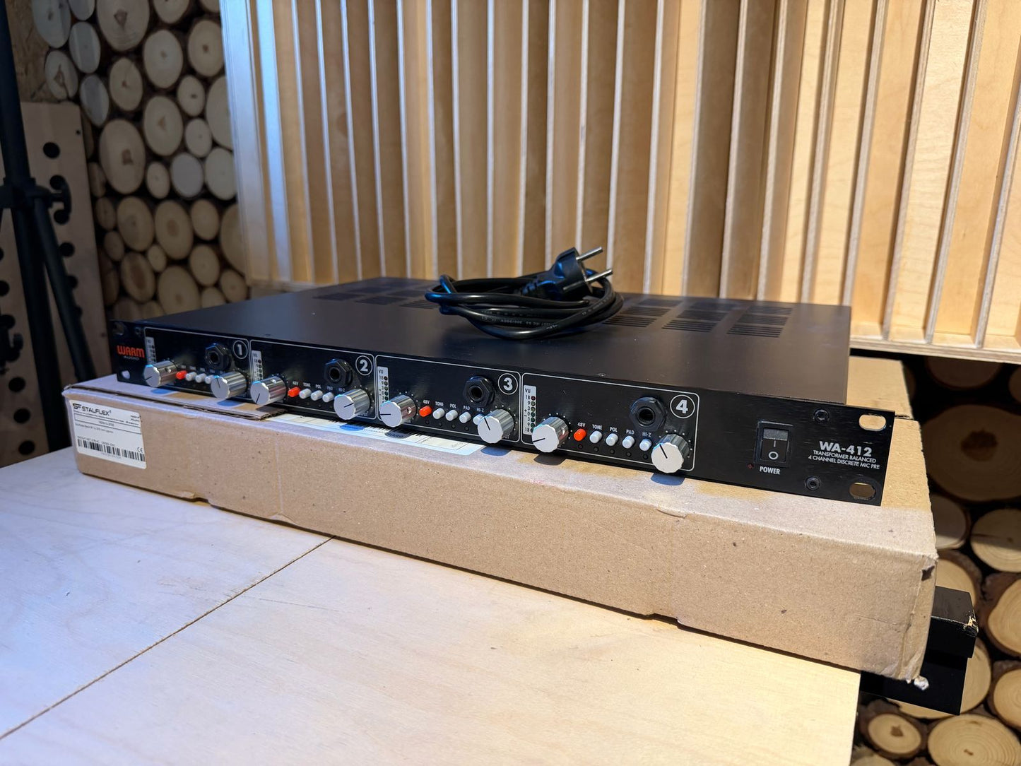 Warm Audio WA-412 4-Channel Mic Preamp 2016 - Present - Black