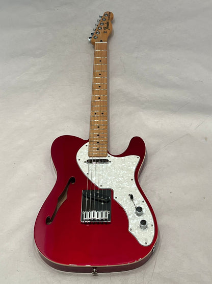 Fender Deluxe Telecaster Thinline with Maple Fretboard Electric Guitar 2016 Candy Apple Red