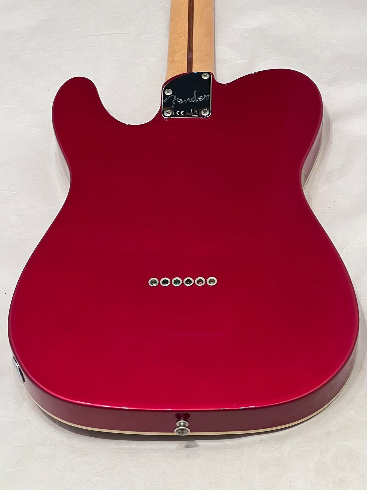 Fender Deluxe Telecaster Thinline with Maple Fretboard Electric Guitar 2016 Candy Apple Red
