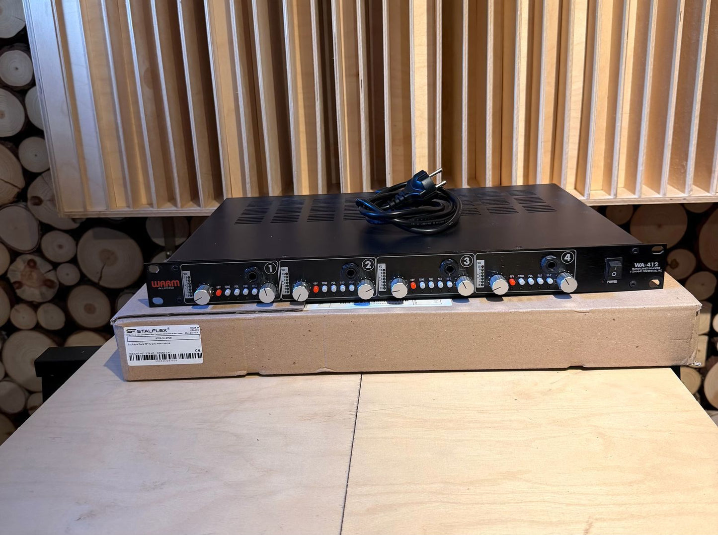 Warm Audio WA-412 4-Channel Mic Preamp 2016 - Present - Black