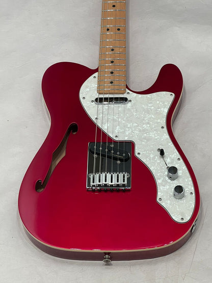 Fender Deluxe Telecaster Thinline with Maple Fretboard Electric Guitar 2016 Candy Apple Red