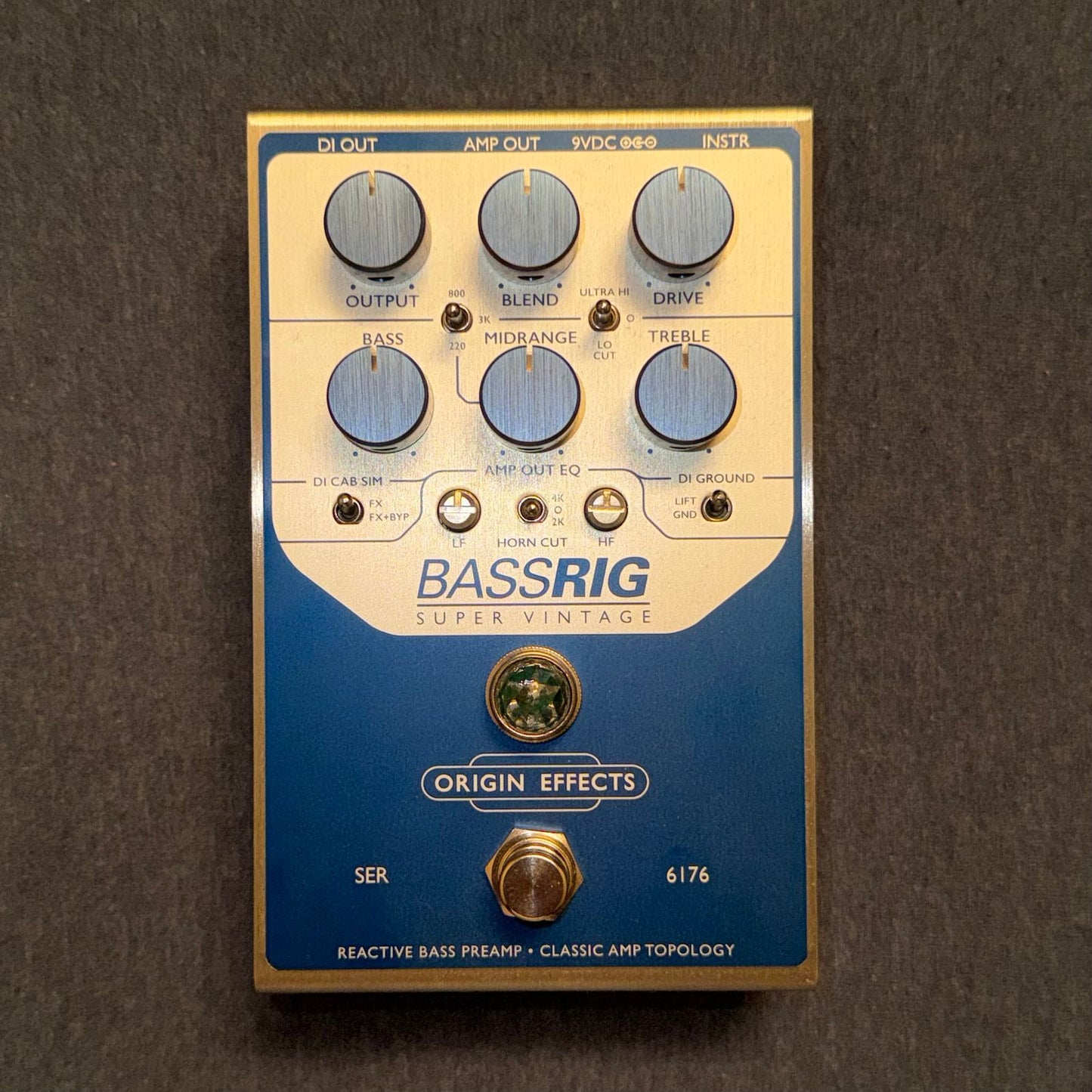 Origin Effects BASSRIG Super Vintage- Blue / Silver