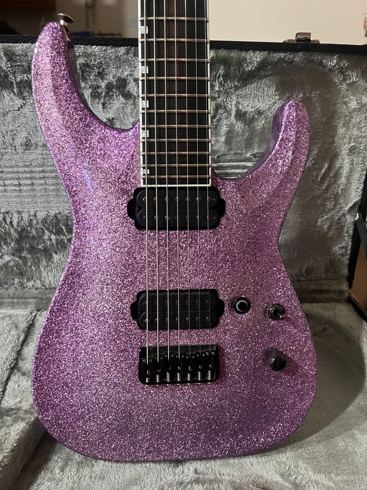 ESP E-II Horizon NT-7B Hipshot 2019 - Present - Purple Sparkle