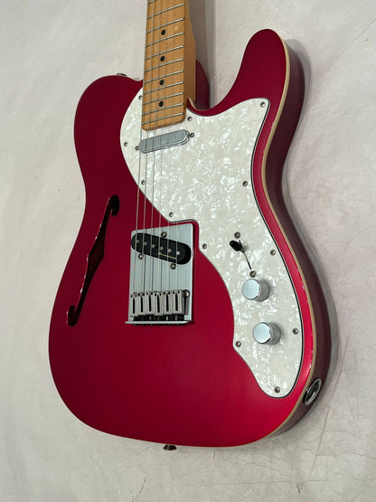 Fender Deluxe Telecaster Thinline with Maple Fretboard Electric Guitar 2016 Candy Apple Red