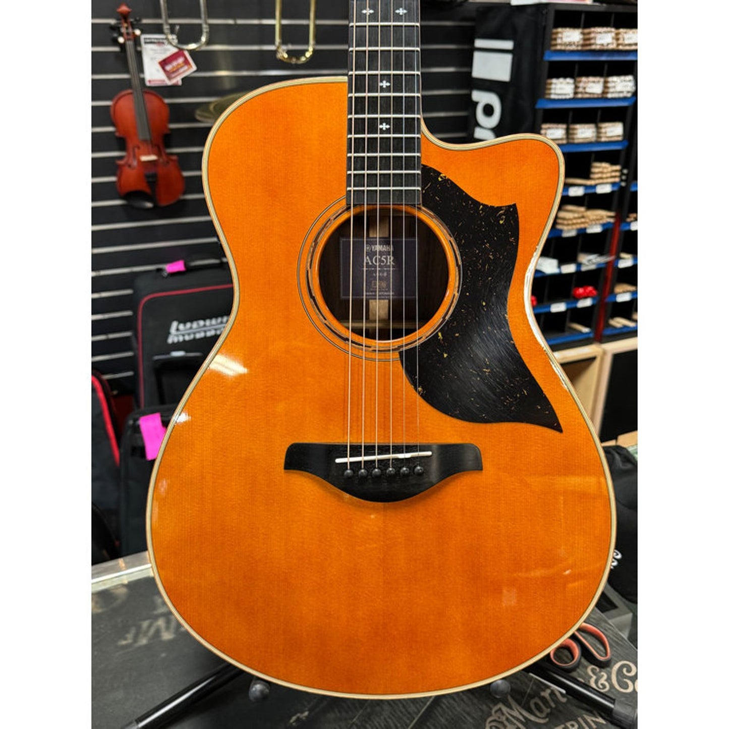Yamaha AC5R Ac/ Elec. Guitar Natural w/ Case