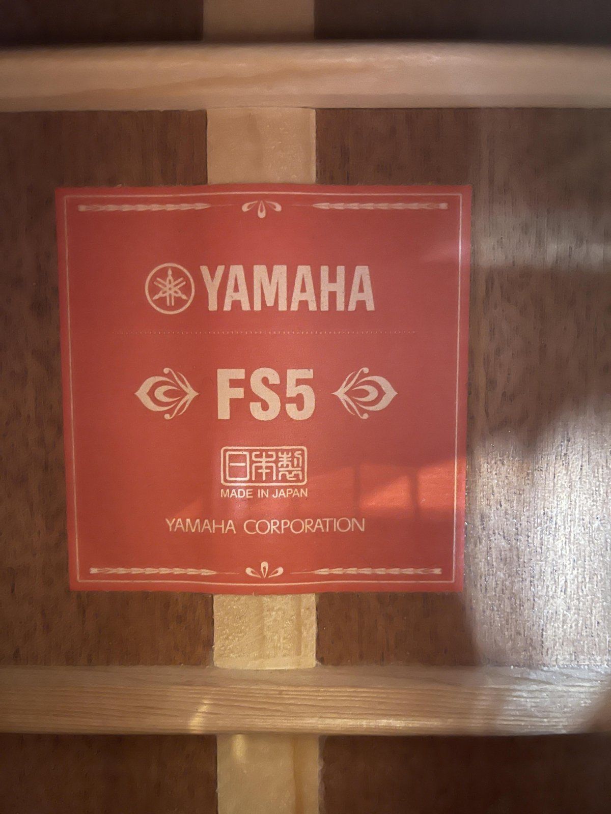 Yamaha FS5 Red Label Acoustic Guitar with case