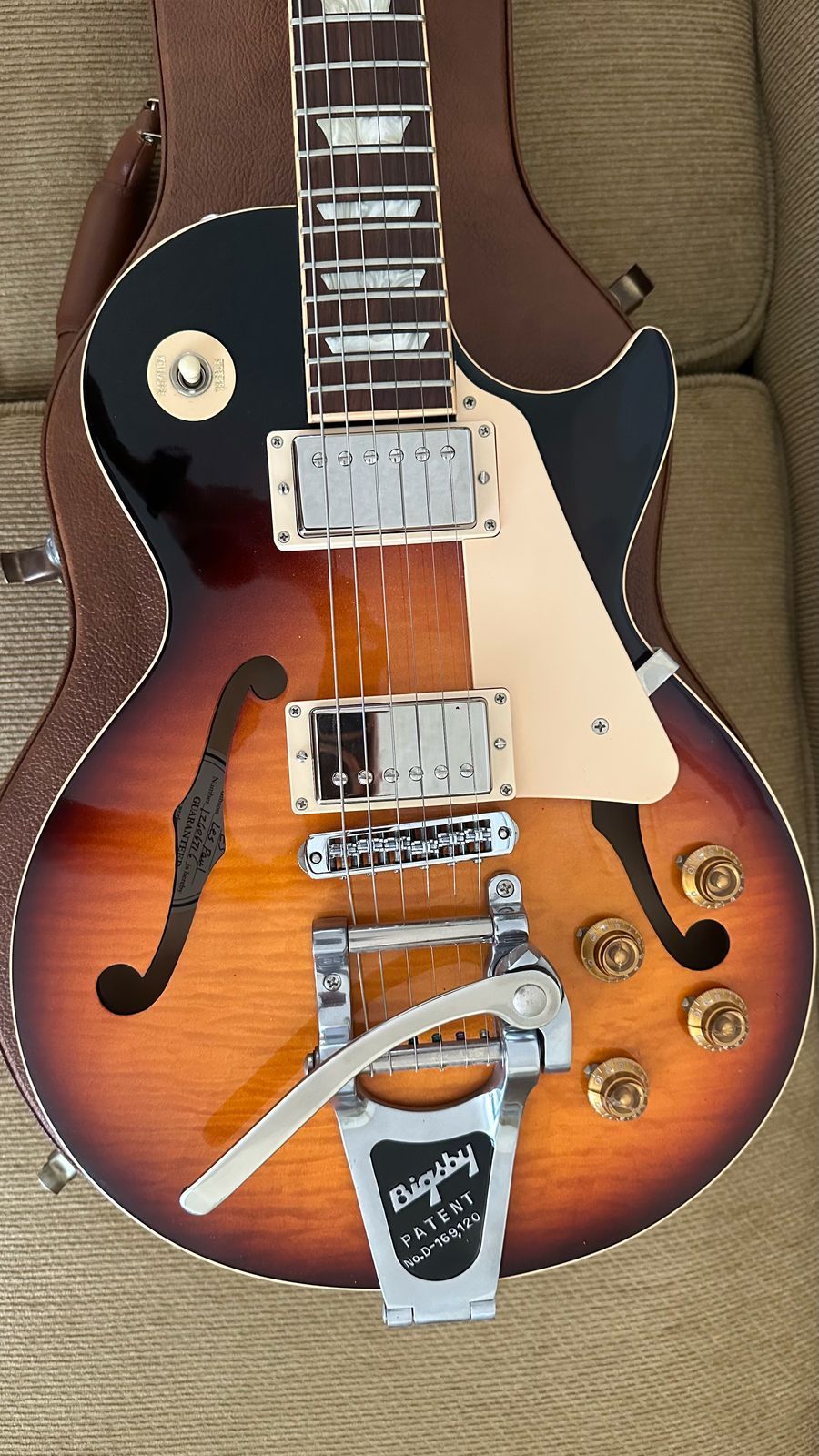 2016 Gibson Memphis ES-Les Paul Bigsby - Limited Run - Bourbon Bur - Only 1000 Made - MINT