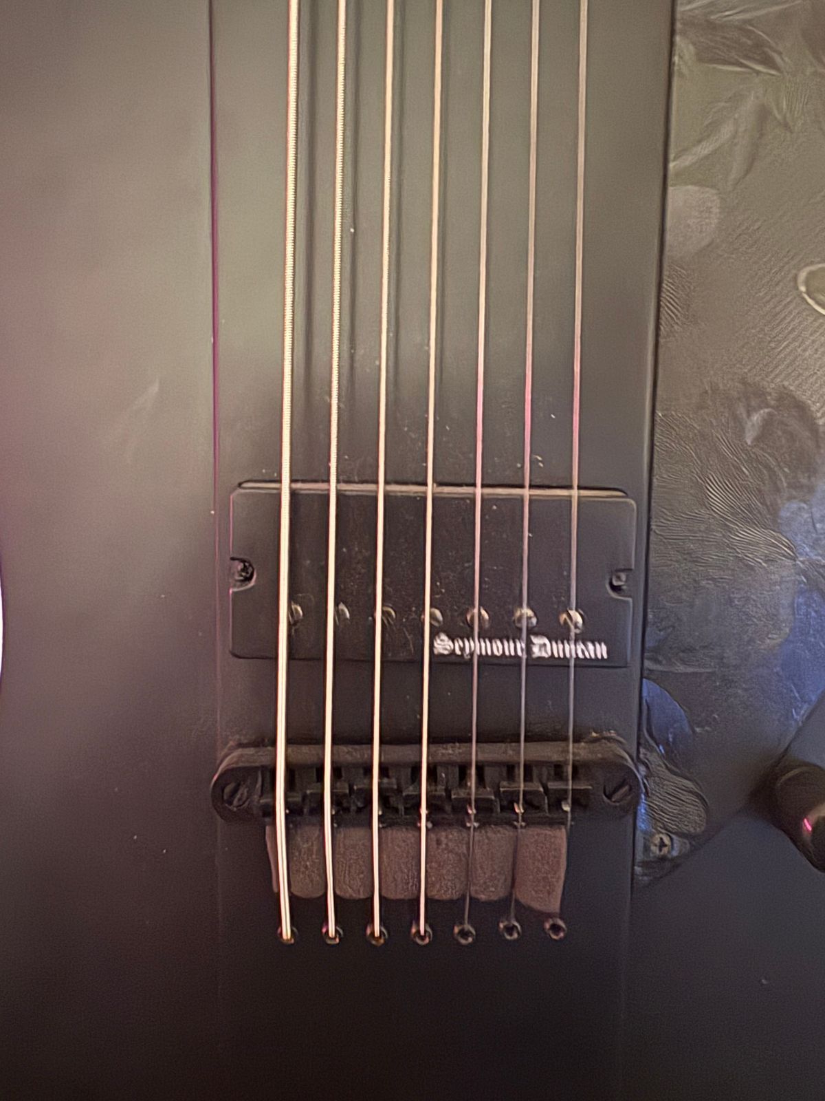 ESP LTD Phoenix-7 Baritone Black Metal 2022 - Present - Black Satin
