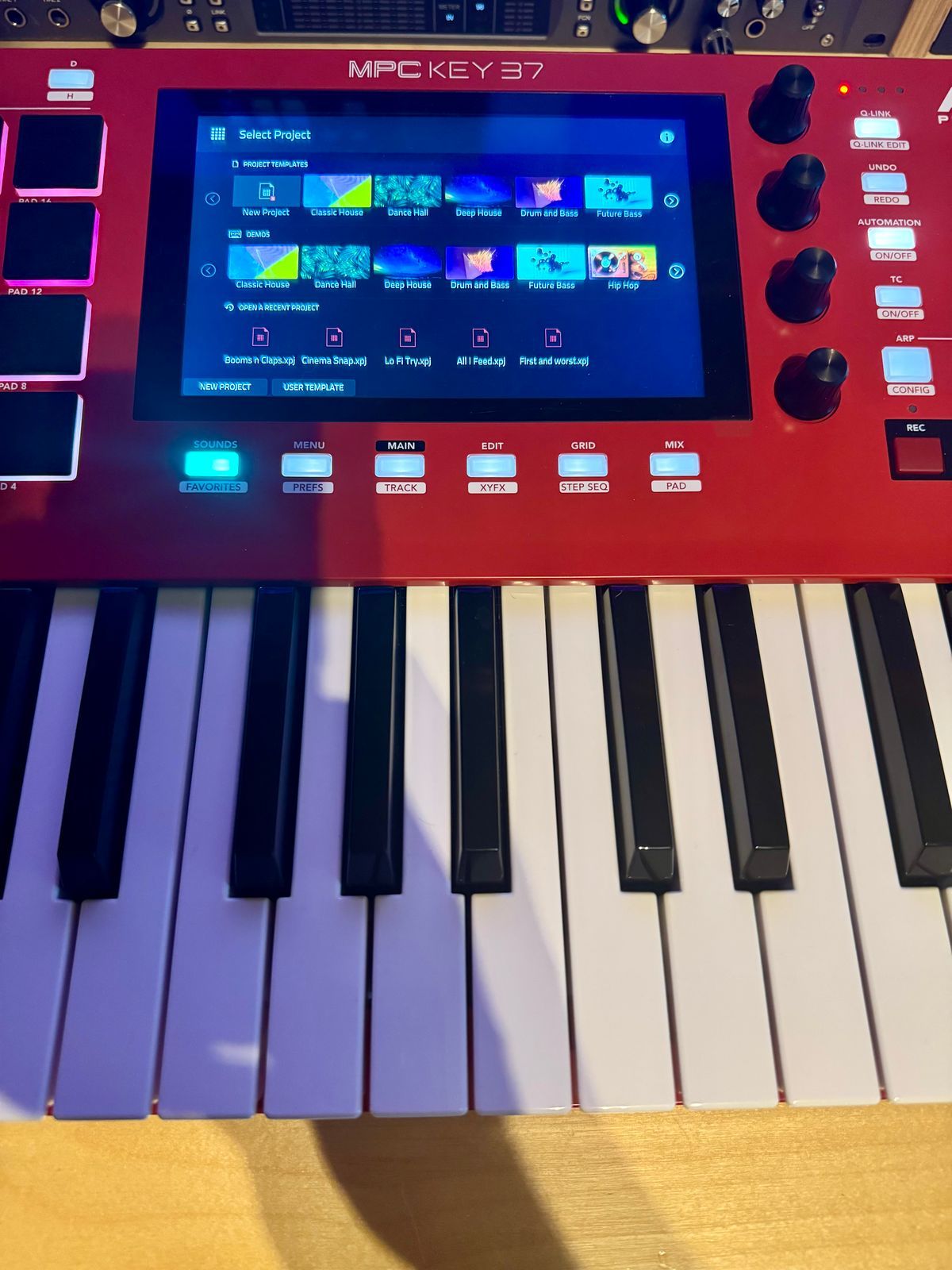 Akai MPC Key 37 Standalone Workstation Synthesizer 2024 - Present - Red