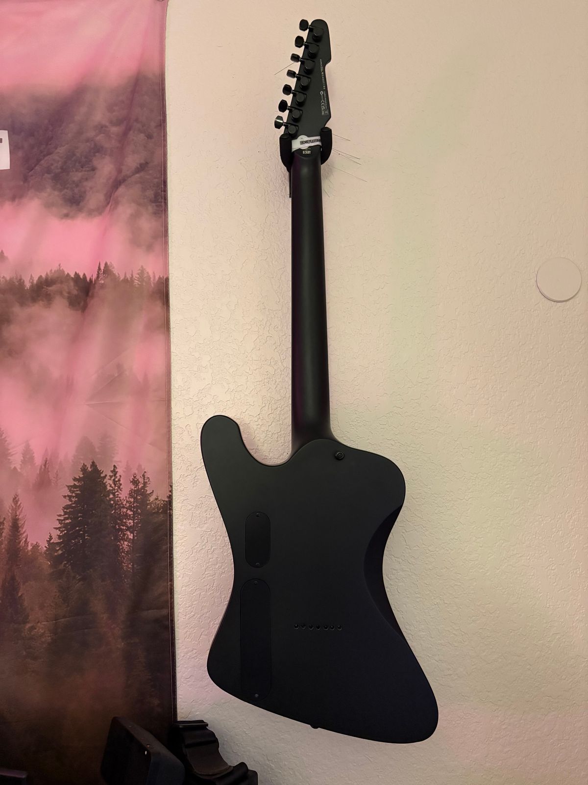 ESP LTD Phoenix-7 Baritone Black Metal 2022 - Present - Black Satin