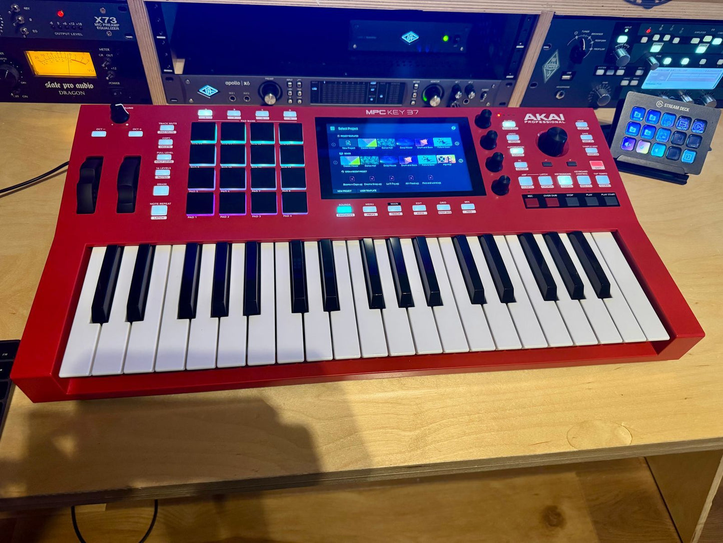 Akai MPC Key 37 Standalone Workstation Synthesizer 2024 - Present - Red