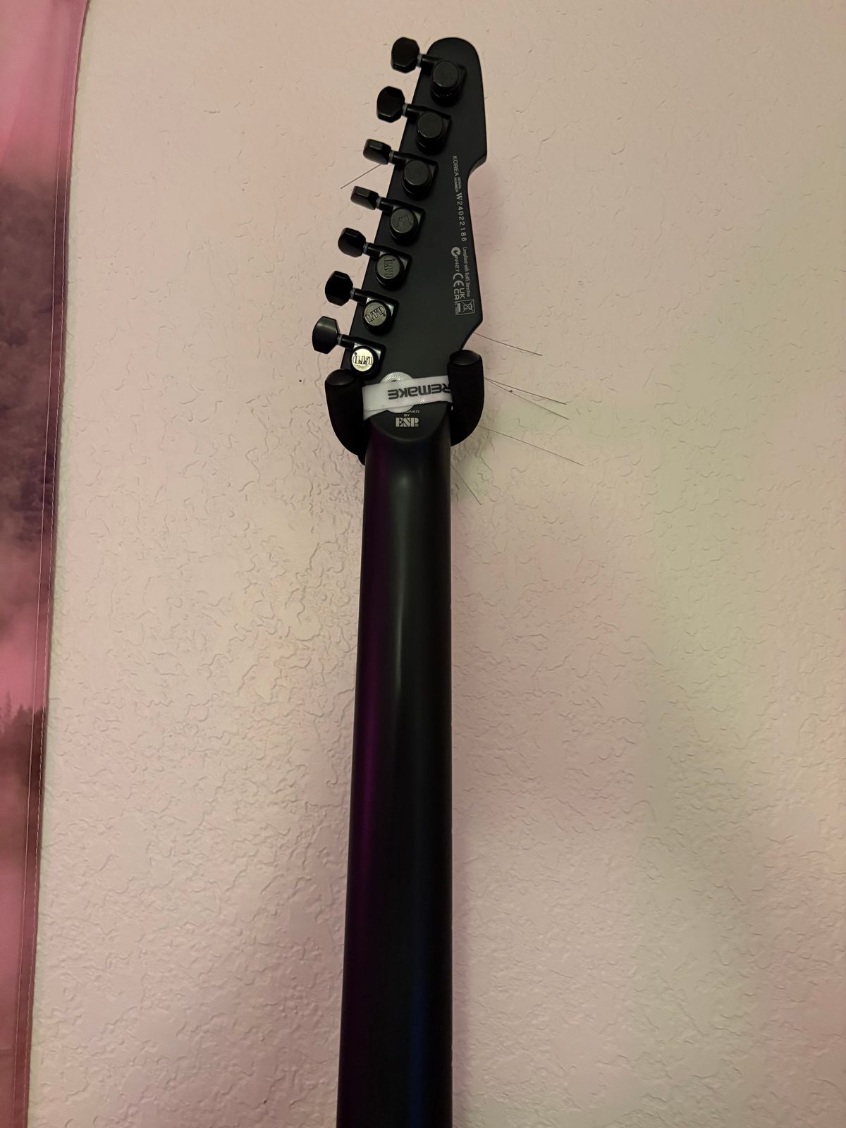 ESP LTD Phoenix-7 Baritone Black Metal 2022 - Present - Black Satin