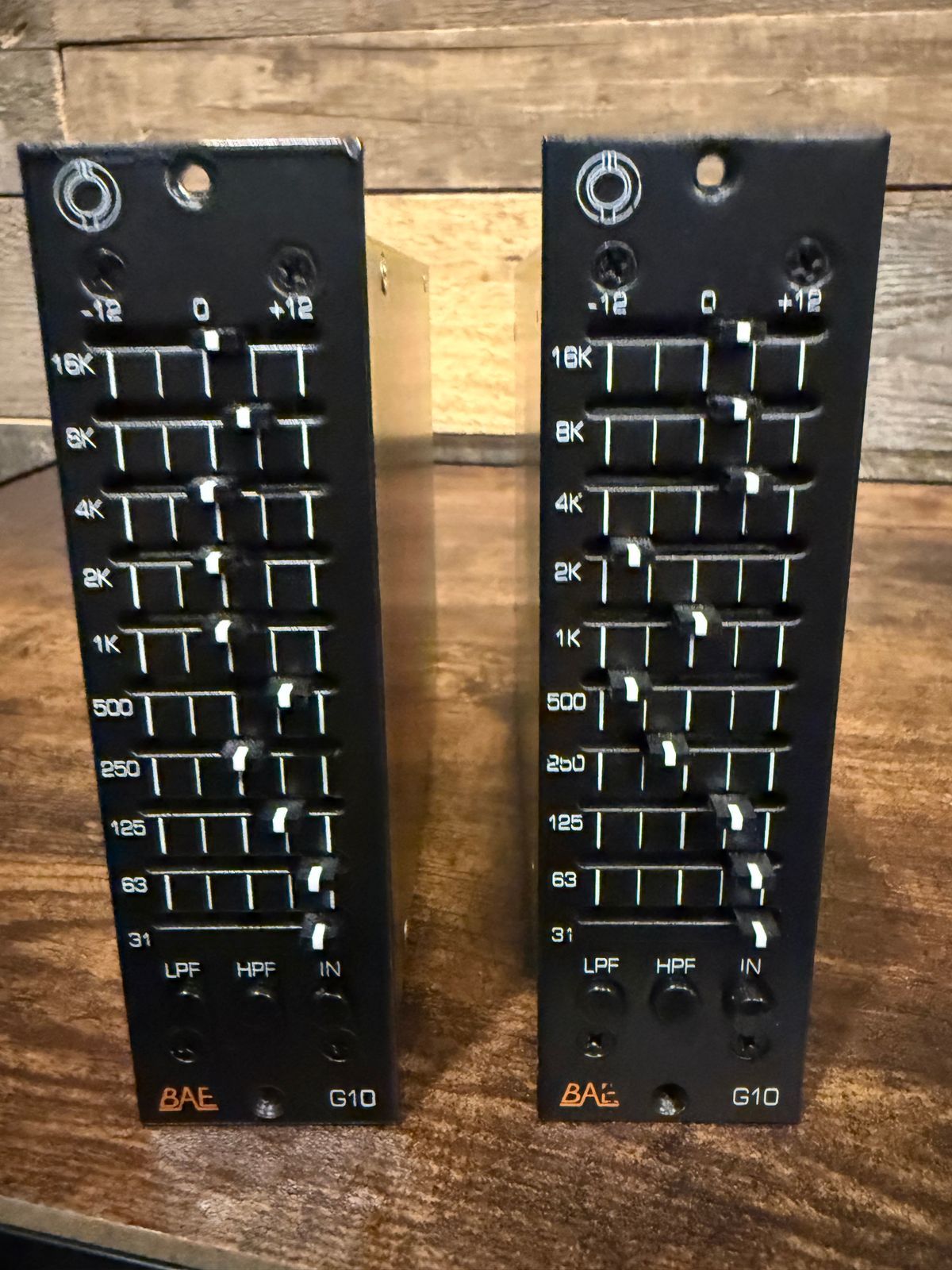 Sequential Pair. Rare BAE G10 500 Series 10-Band Graphic EQ Module 2010s