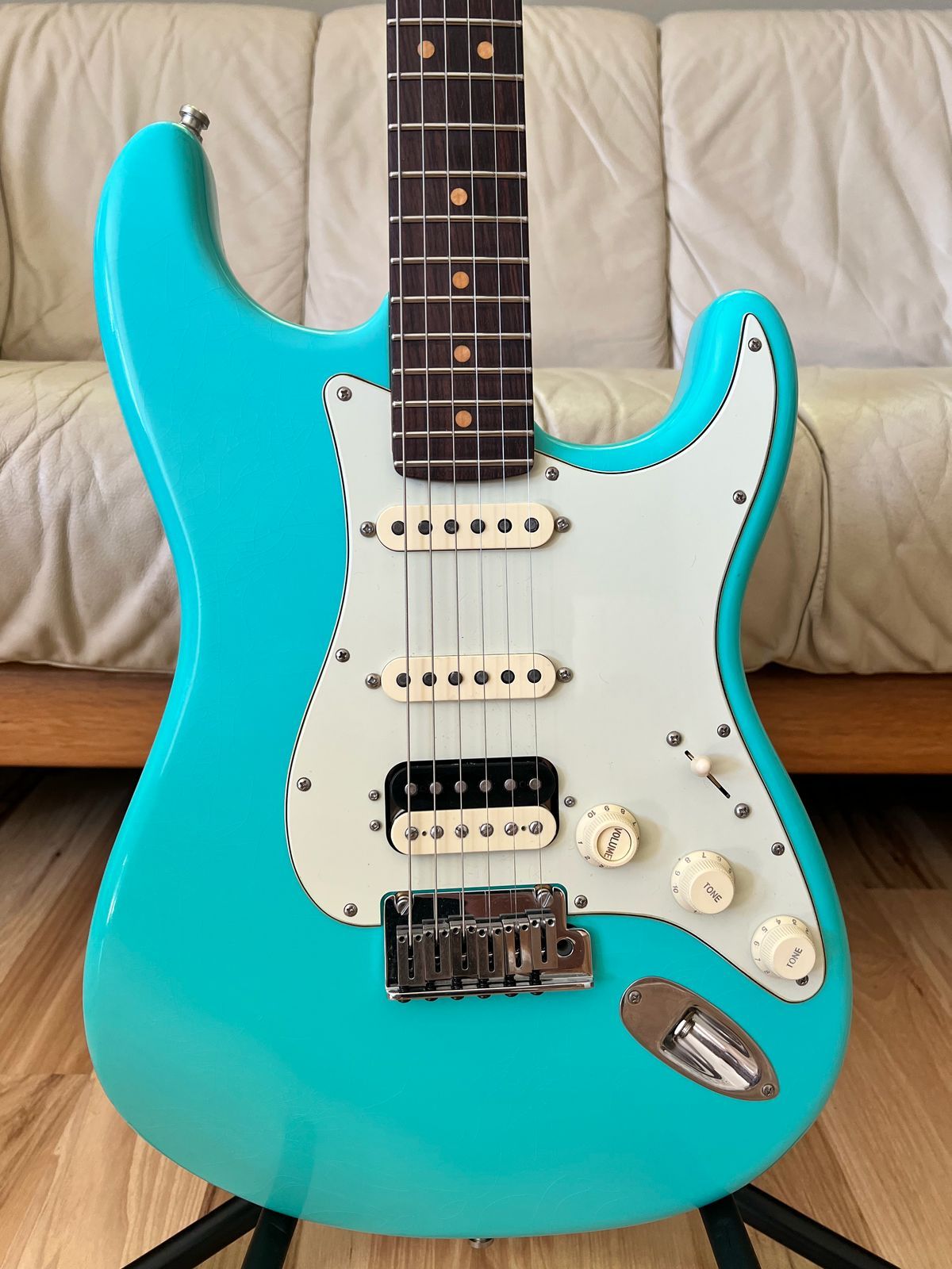 Fender American Ultra Luxe Vintage '60s Stratocaster HSS 2025 - Sea Foam Green (7.8 pounds)
